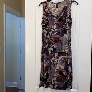 BCBG Paris sleeveless violet pullover dress